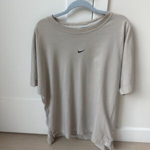 Nike Men's Cream Short Sleeve Tee